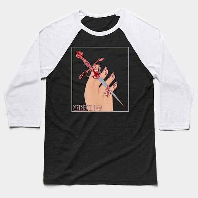 scissor hands Baseball T-Shirt by UrbaneWanderlust